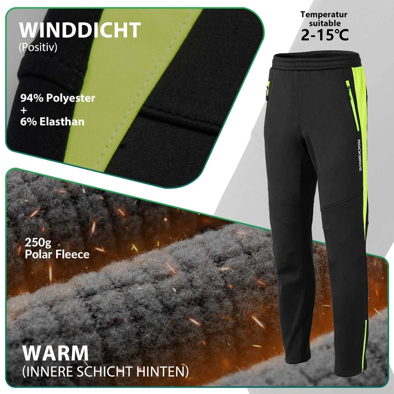 ROCKBROS Fahrrad Schlauch Wasserabweisend Radlerhose Leuchtendes Grün