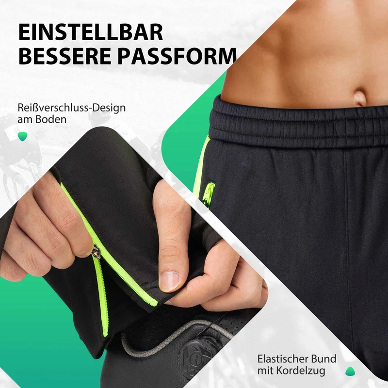 ROCKBROS Fahrrad Schlauch Wasserabweisend Radlerhose Leuchtendes Grün