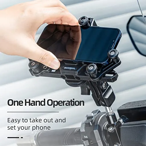 Handyhalterung Motorrad Universal Handyhalter Fahrrad für 4.9-7.3 Zoll Smartphone