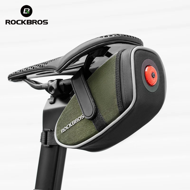 C60 Bike Saddle Bag with Tail Light - 0.45L