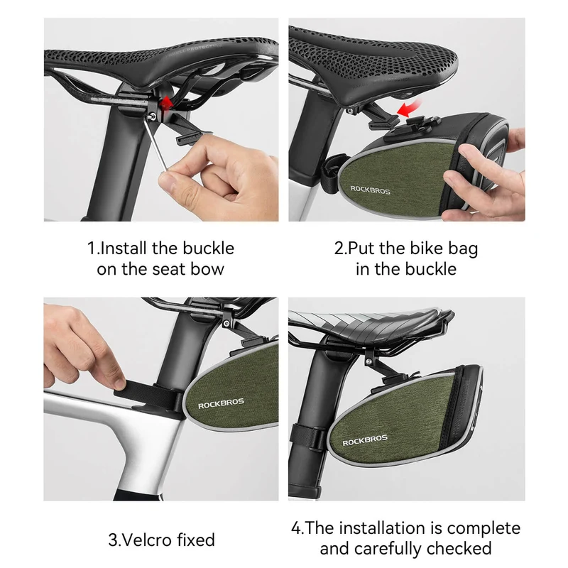 C60 Bike Saddle Bag with Tail Light - 0.45L