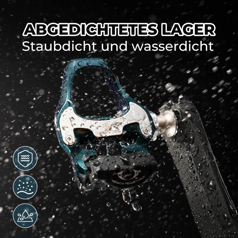 Klickpedale SPD Rennrad Pedale mit Einstellbarer Spannung