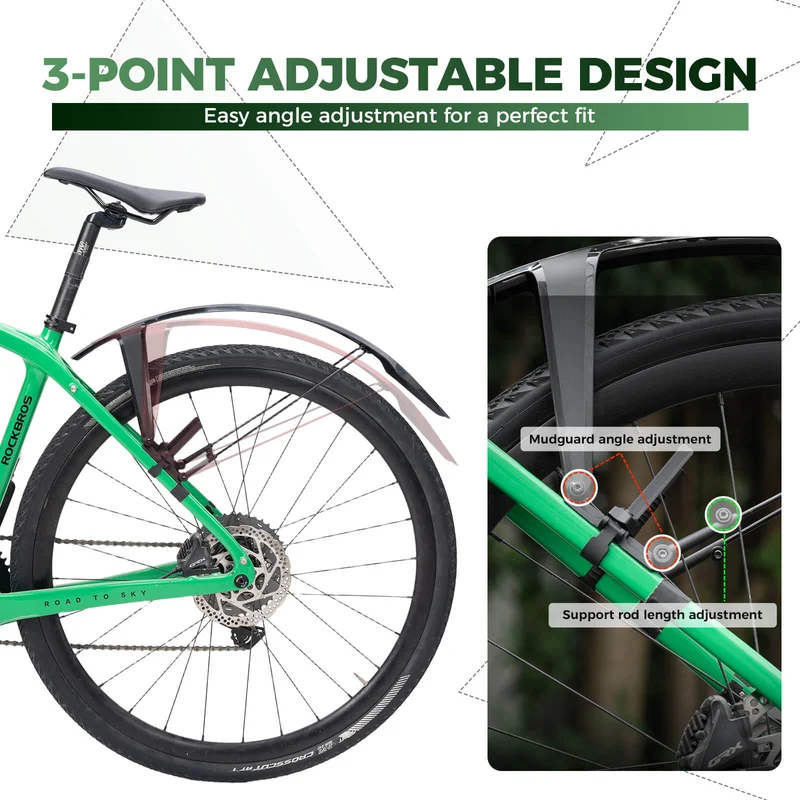 Quick Release Front & Rear Bike Fenders