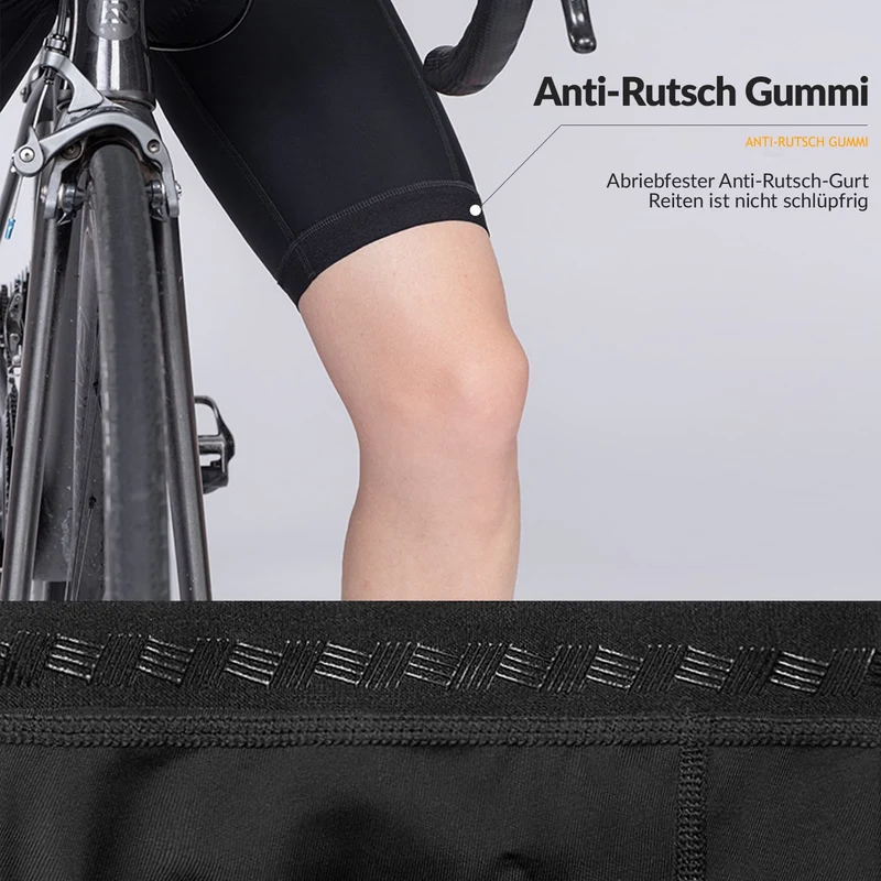 ROCKBROS Fahrradhose mit 3D Sitzpolster Schnell trocken Herren