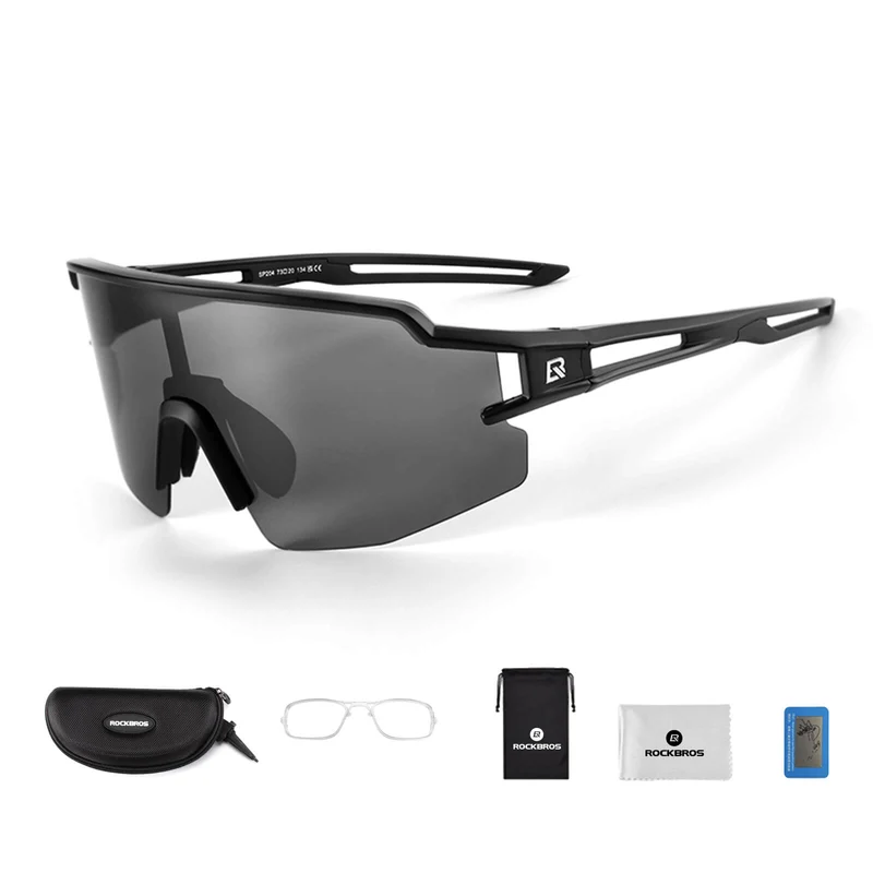 ROCKBROS Fahrradbrille Polarisiert Sportbrille winddichte Sonnenbrille UV400 Schutz