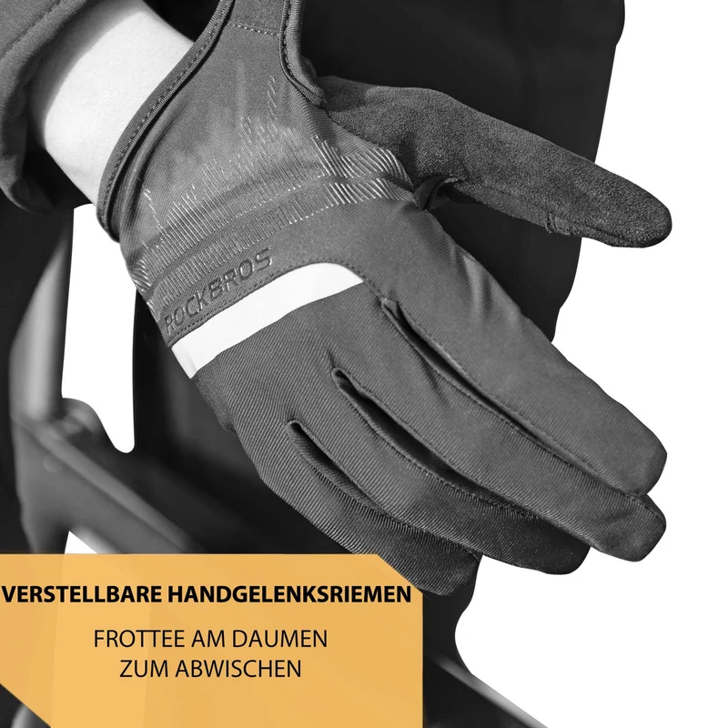 ROCKBROS Fahrradhandschuhe Touchscreen Handschuhe für Herren Damen