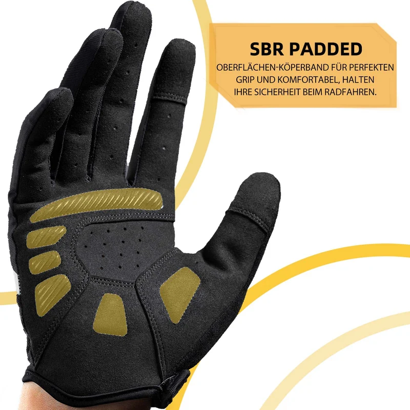 ROCKBROS Fahrradhandschuhe Touchscreen Handschuhe für Herren Damen