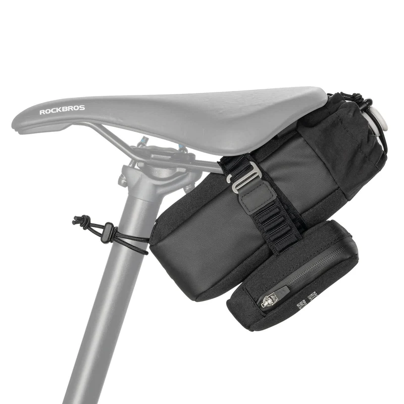 2 In 1 Bike Saddle Bag With Bottle Bag