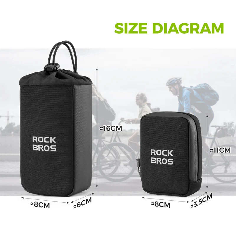 2 In 1 Bike Saddle Bag With Bottle Bag