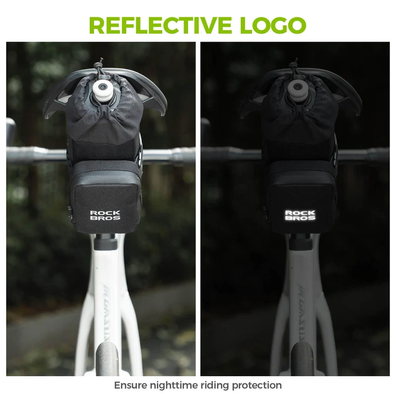 2 In 1 Bike Saddle Bag With Bottle Bag