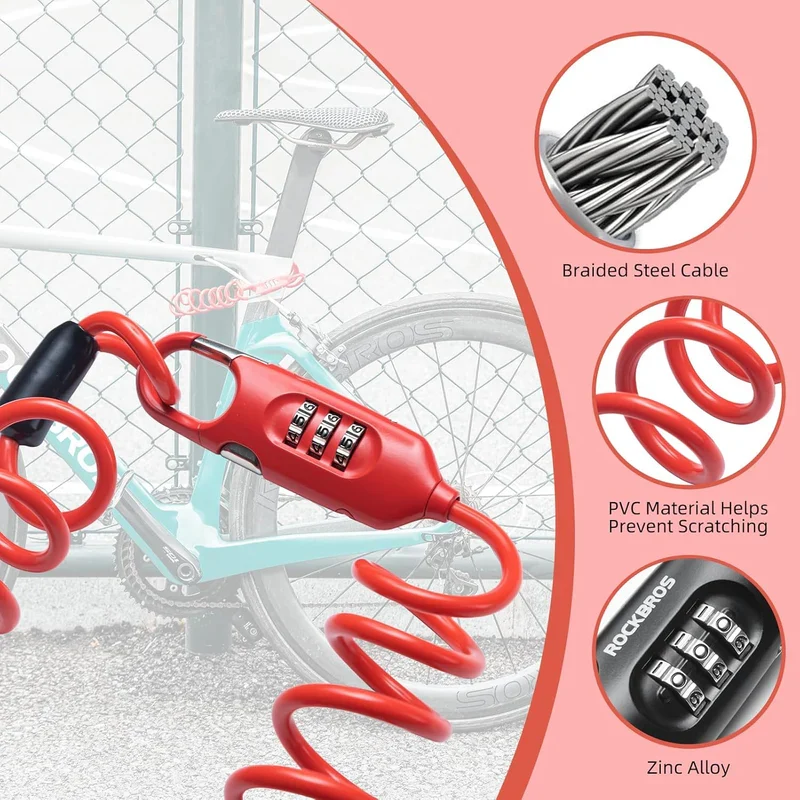 Combination Cable Bike Lock