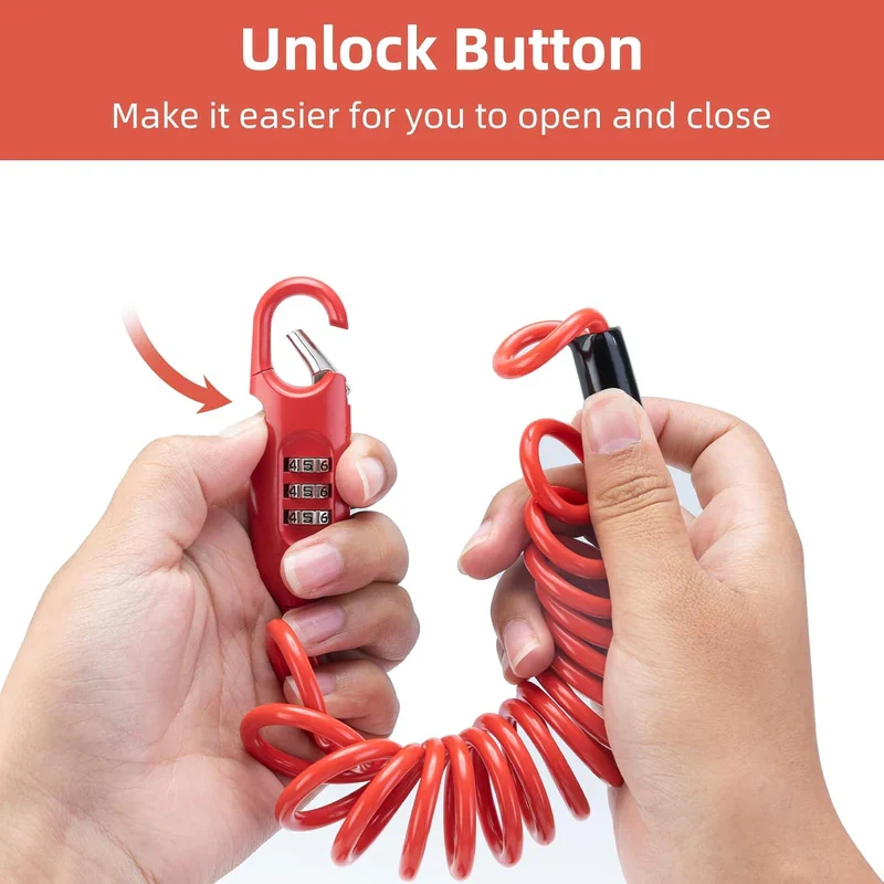 Combination Cable Bike Lock