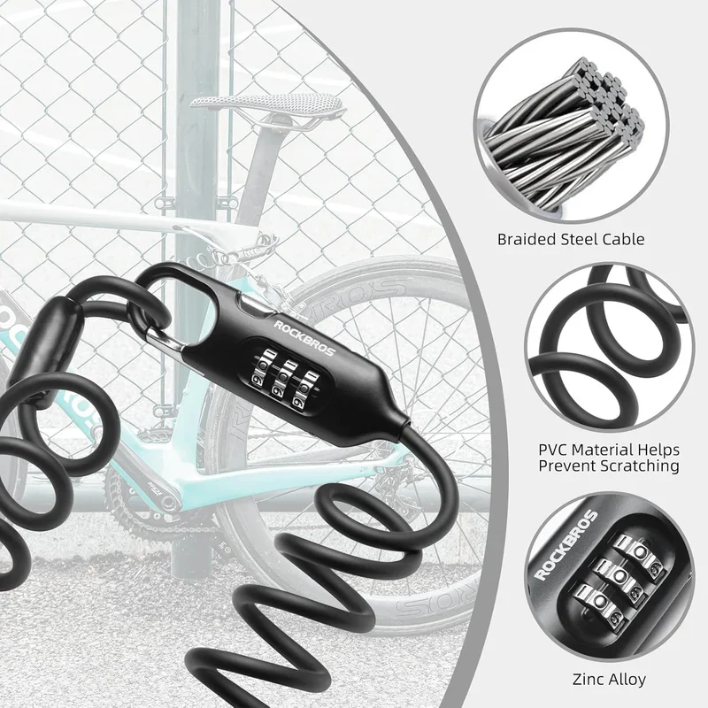 Combination Cable Bike Lock