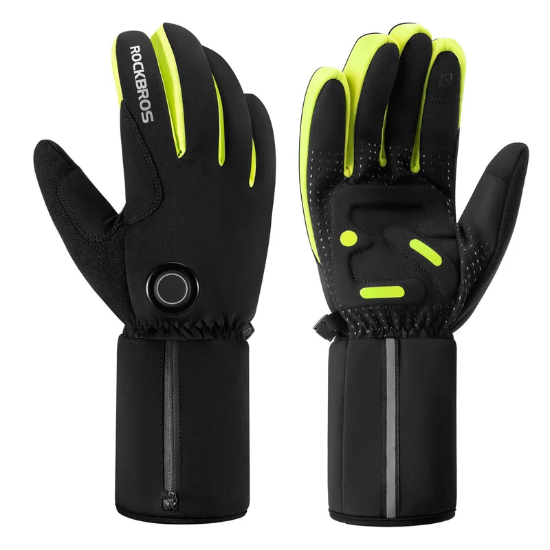 ROCKBROS Wanter Beheizte Fahrradhandschuhe Touchscreen Handschuhe M-2XL