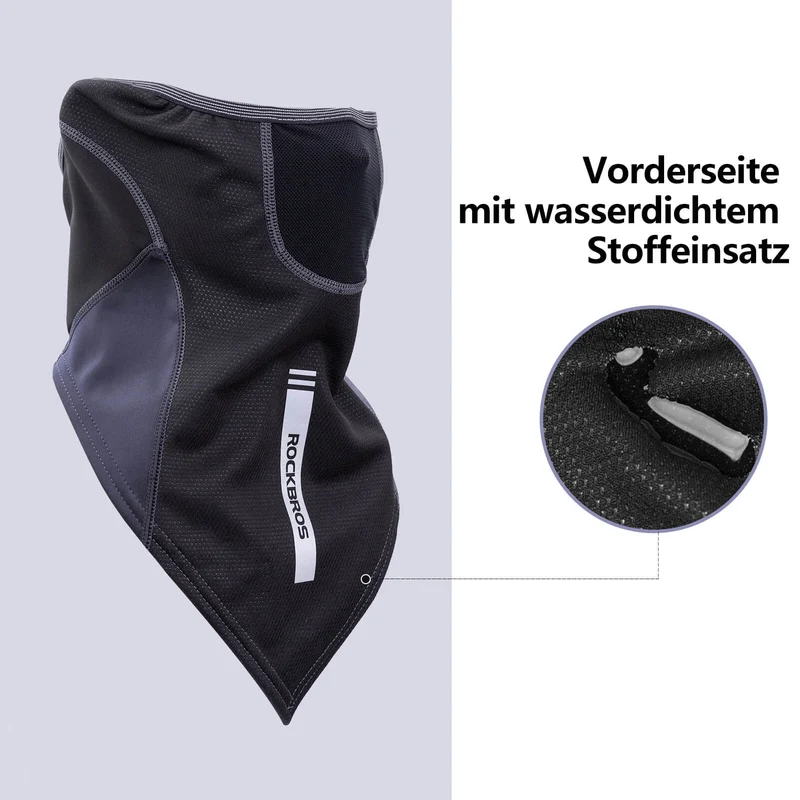 ROCKBROS Wanter Multifunkionstuch Sturmhaube Herren Warm Winddicht Grau