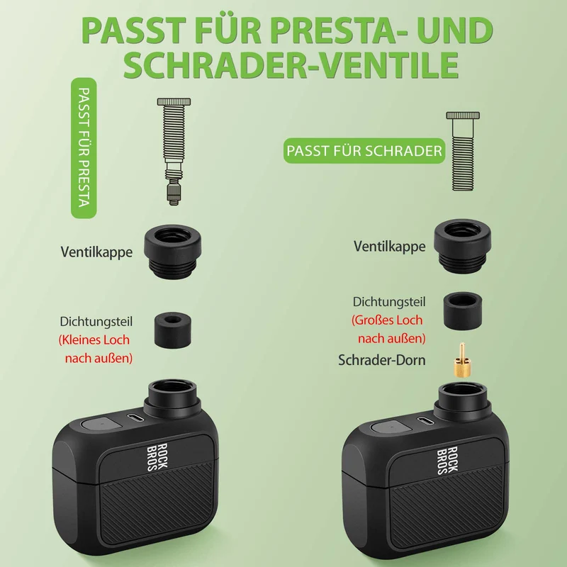 MINI-Elektresch Fahrradpumpe AS110