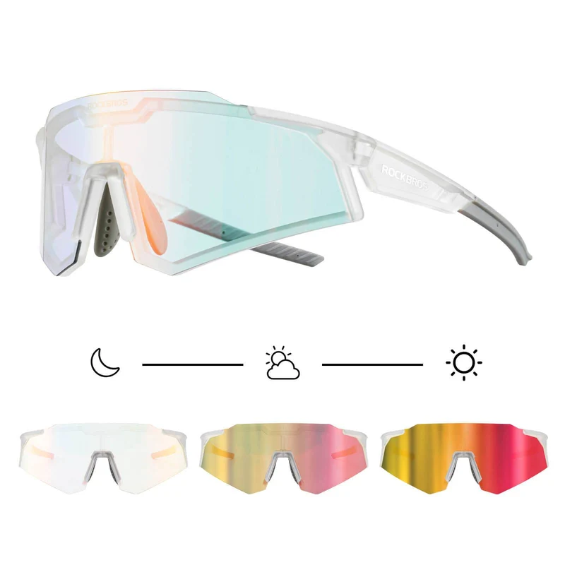 ROCKBROS Sonnenbrille Fahrradbrille Selbsttönend Outdoor UV400 슈츠