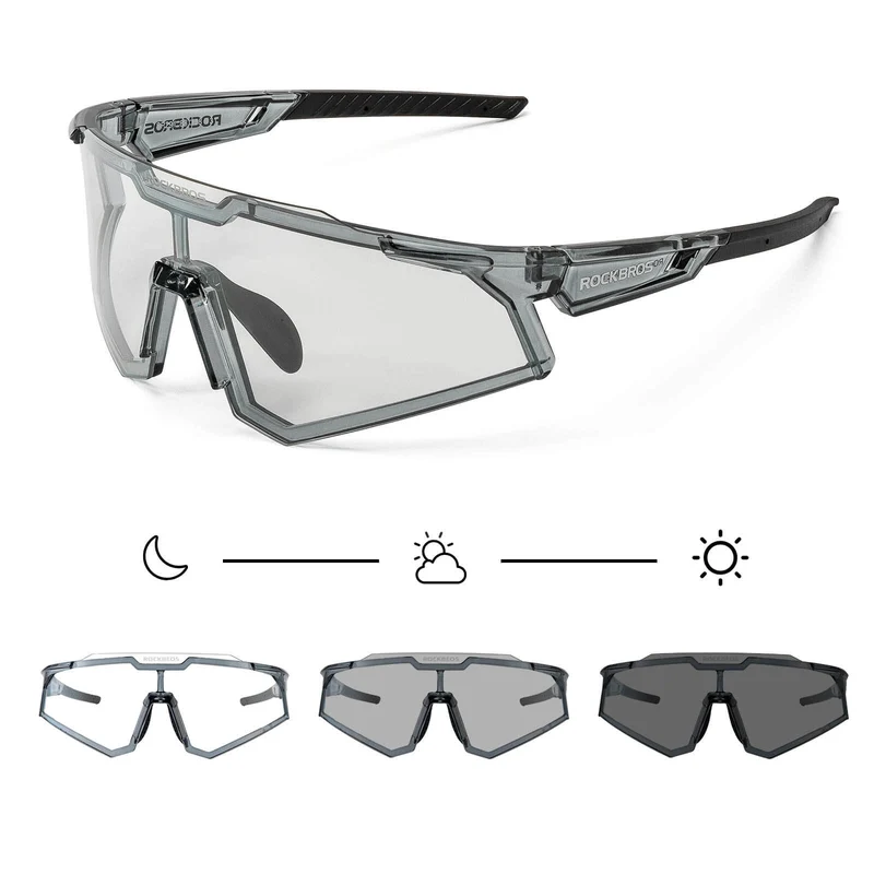 ROCKBROS Sonnenbrille Fahrradbrille Selbsttönend Outdoor UV400 슈츠