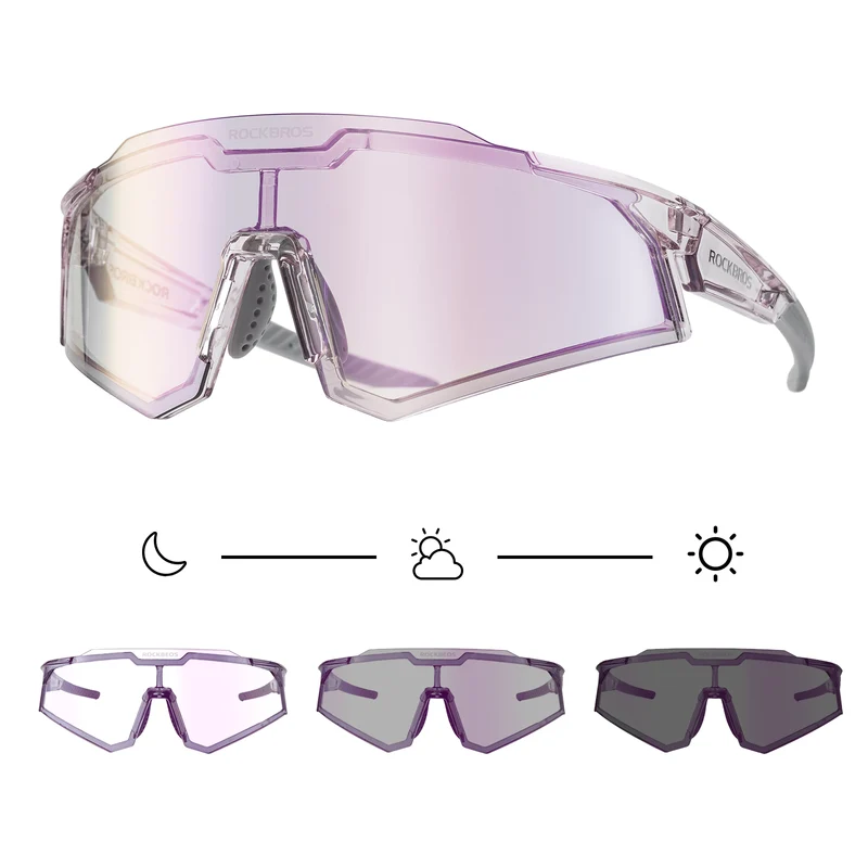 ROCKBROS Sonnenbrille Fahrradbrille Selbsttönend Outdoor UV400 슈츠