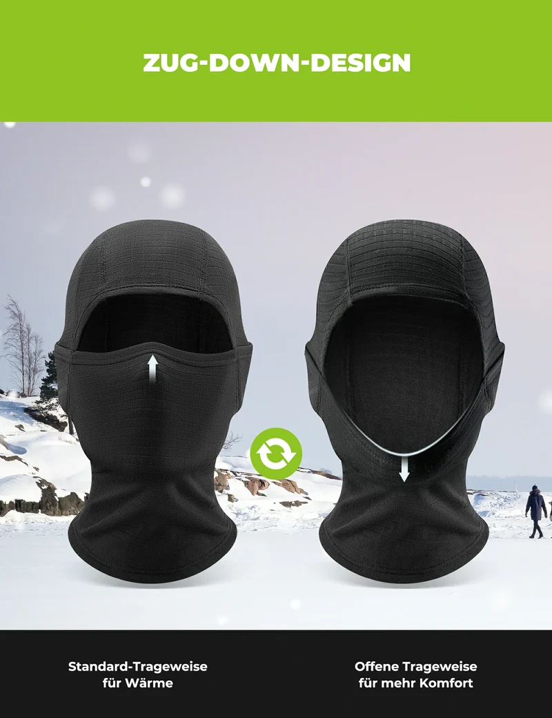 Qunature Sturmhaube Herbst Winter Balaclava für Outdoorsports Unisex