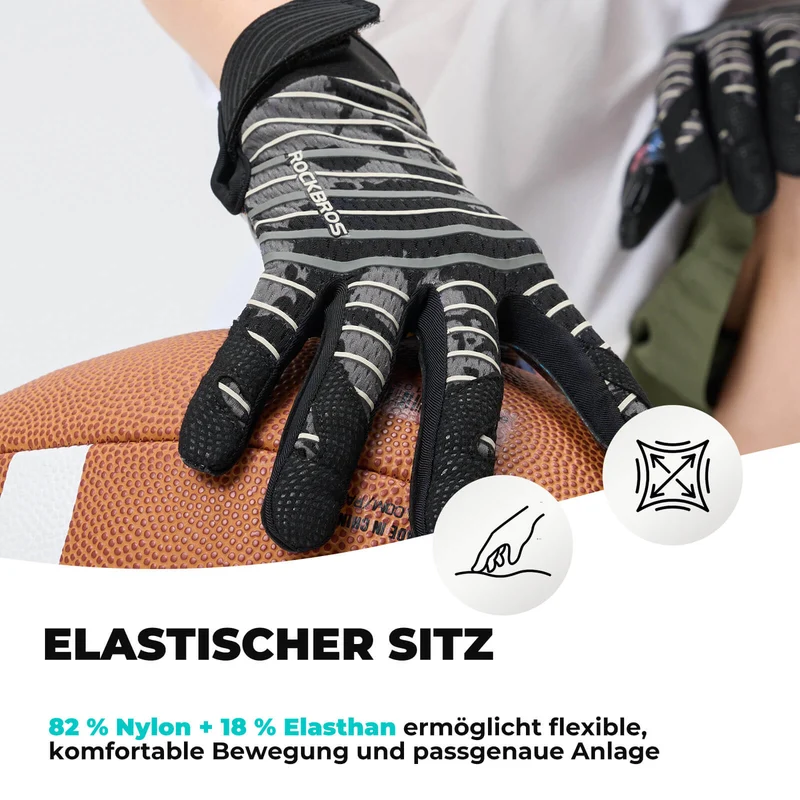 ROCKBROS Kinder-Profisport-Handschuhe Atmungsaktiv Elastisch