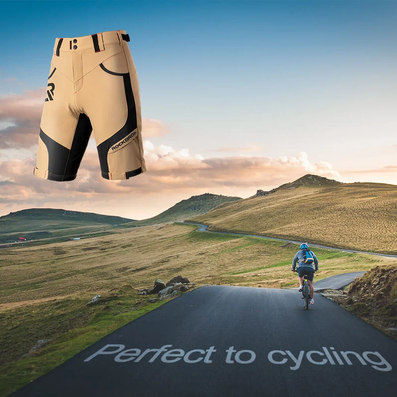 ROCKBROS Radhose Herren Kurz atmungsaktiv Anti-Stoß Fahrradhose