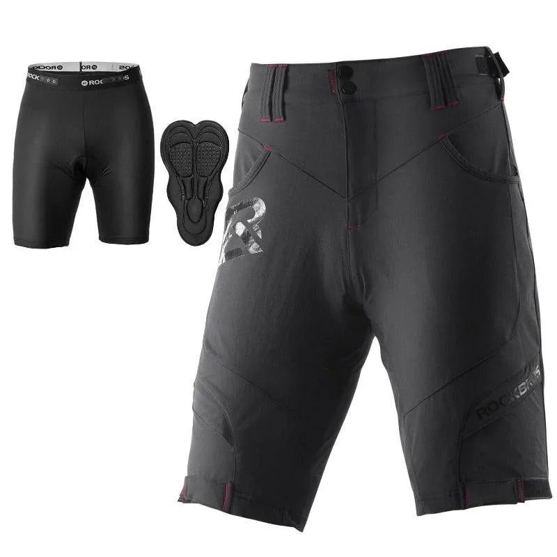 ROCKBROS Radhose Herren Kurz atmungsaktiv Anti-Stoß Fahrradhose