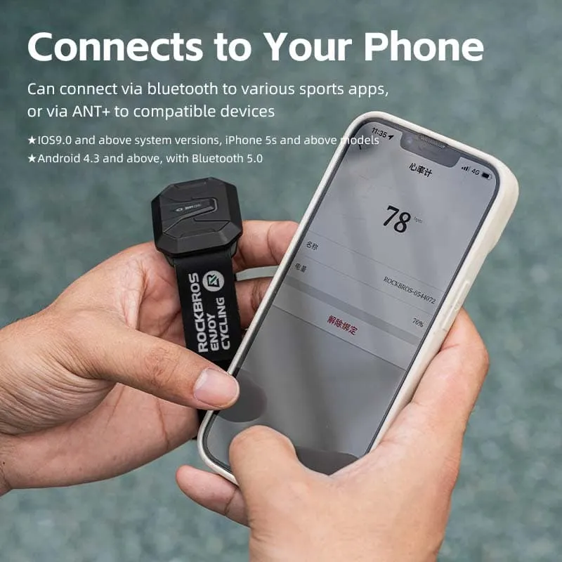 Bluetooth ANT+ Dual Mode Armband Heart Rate Monitor