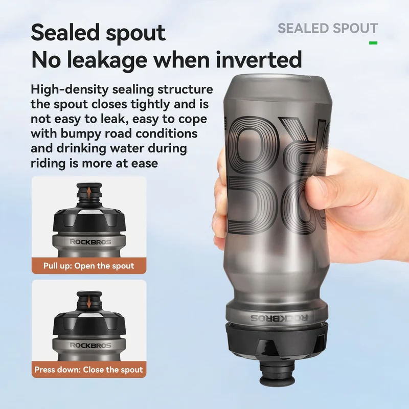 Large Capacity Squeeze Cycling Water Bottle