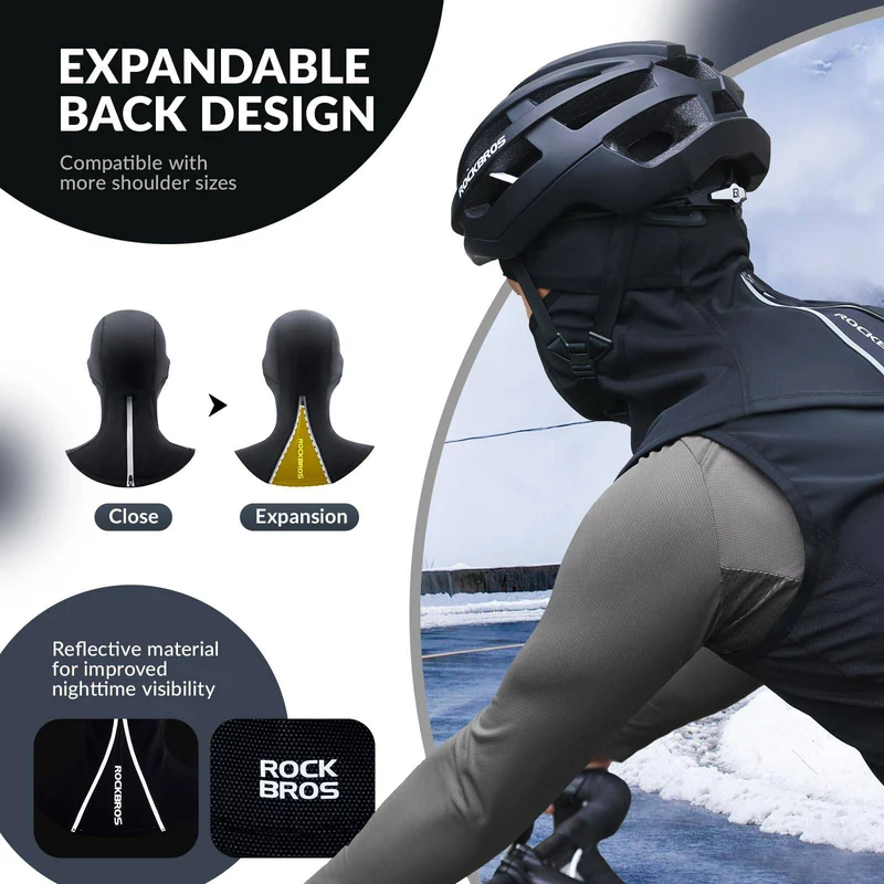 ROCKBROS Balaclava Herbst Winter Skimaske Atmungsaktiv Gesichtshaube