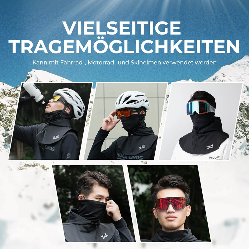 ROCKBROS Wanter Sturmhaube Gesichtsmaske Warm Winddicht Balaclava Herren Damen
