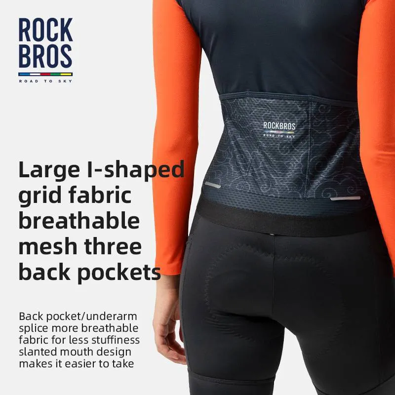 ROAD TO SKY Damen Langarm-Radtrikot Fahrrad Jersey fir MTB & Rennrad