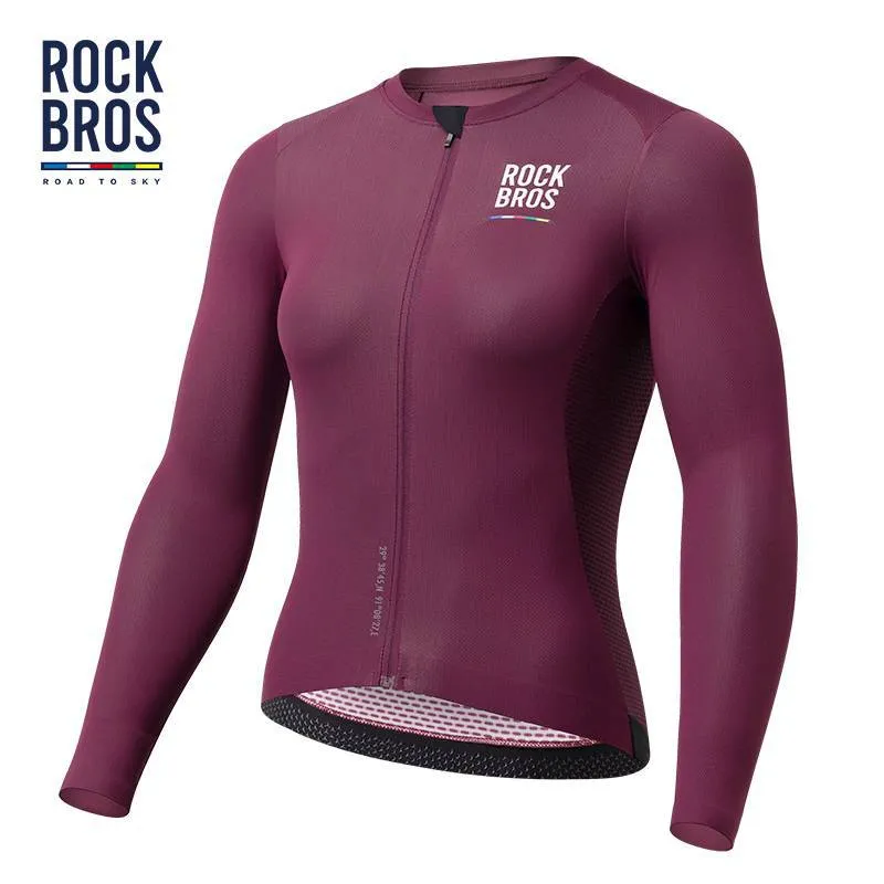 ROAD TO SKY Damen Langarm-Radtrikot Fahrrad Jersey fir MTB & Rennrad