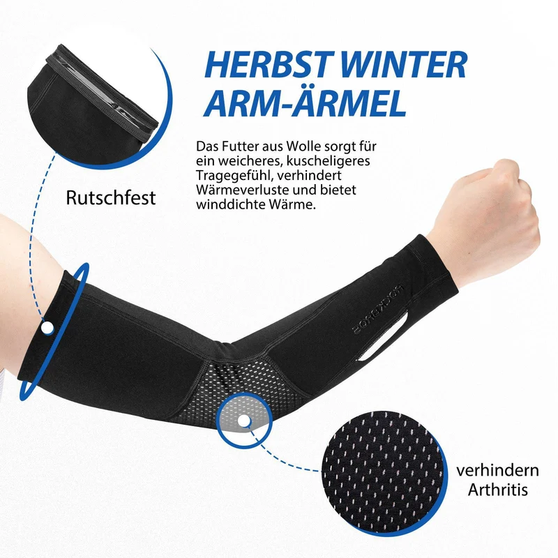 ROCKBROS Radsport Armlinge 겨울 안티 Rutschen 팔 슬리브