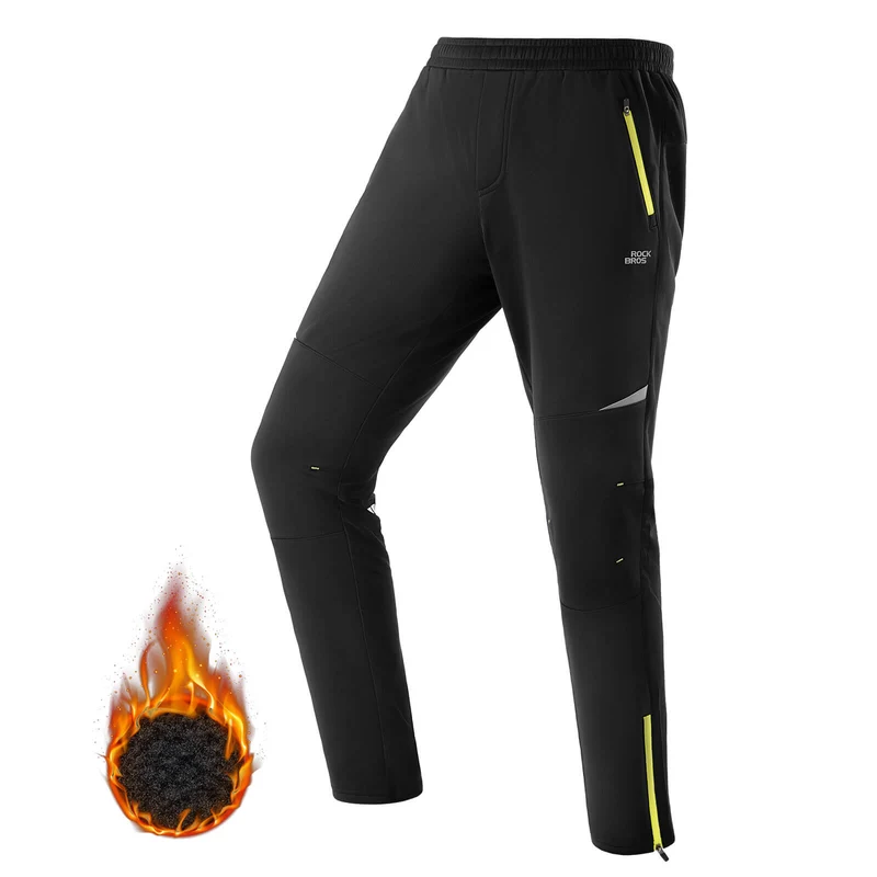 ROCKBROS Herren Fahrradhose Winddicht 및 따뜻한 겨울 야외 스포츠용