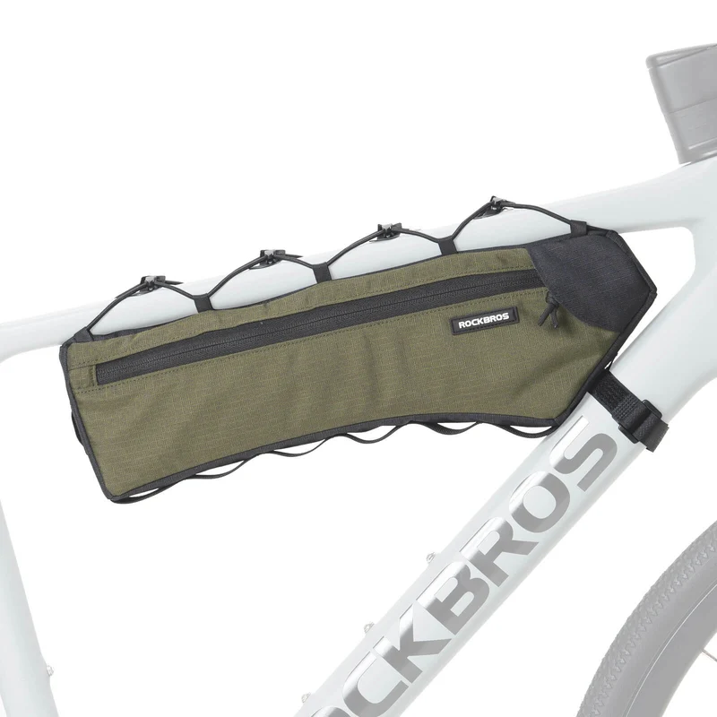 ROCKBROS Fahrrad Rahmentasche Dreiecktasche 1.9L Ultradünn & Schnellzugriff