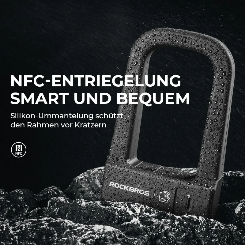 Intelligentes NFC Fahrradschloss Wasserdicht