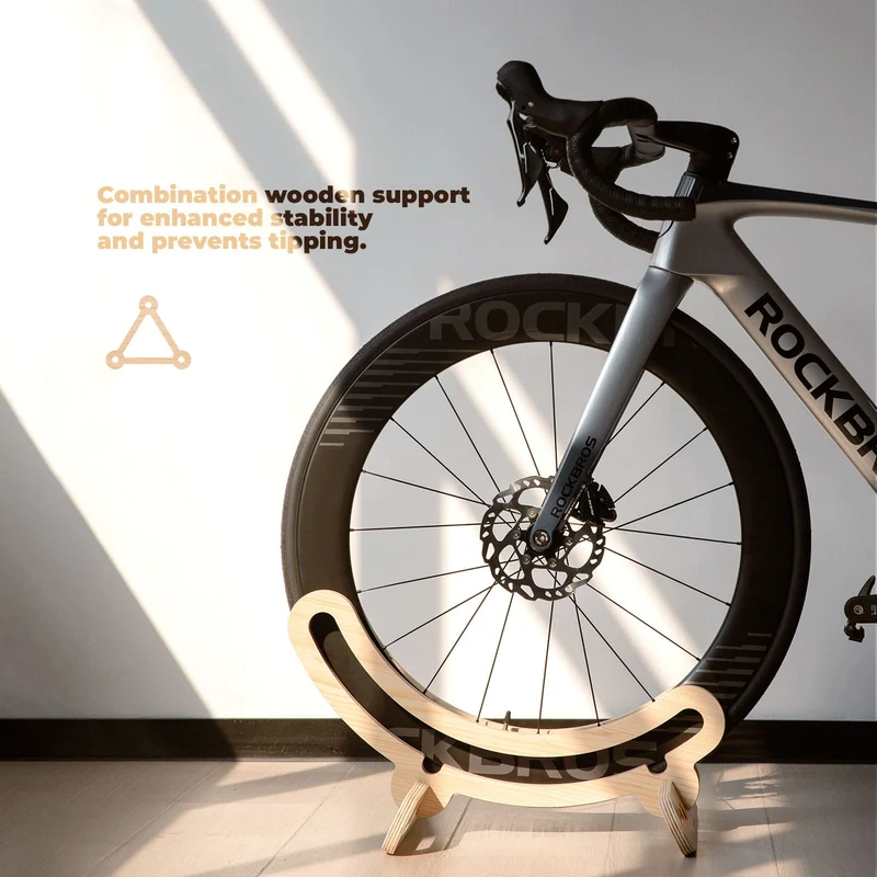 Minimalist Wooden Bike Stand