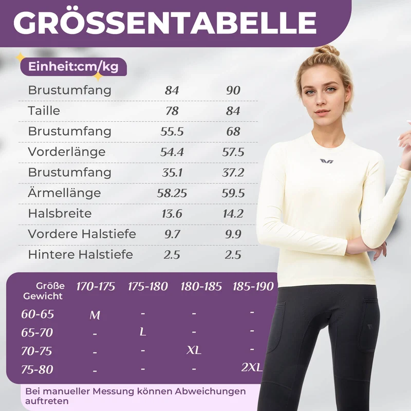 TVI Fahrrad Damen Thermounterwäsche 겨울