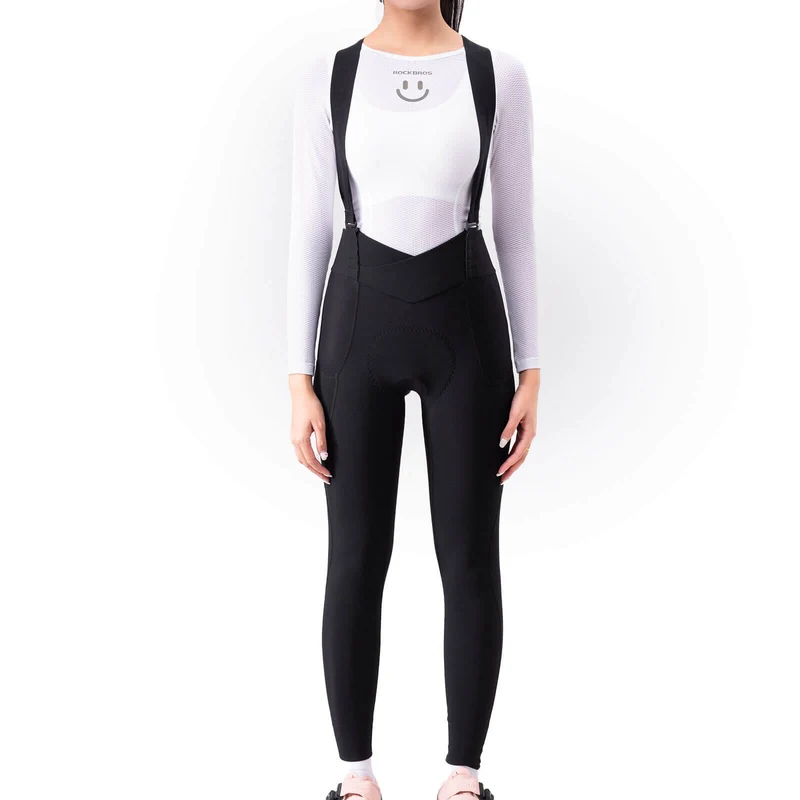 TVI Damen Trägerhose Fahrradhose Gepolstert Stoßfeste Thermo