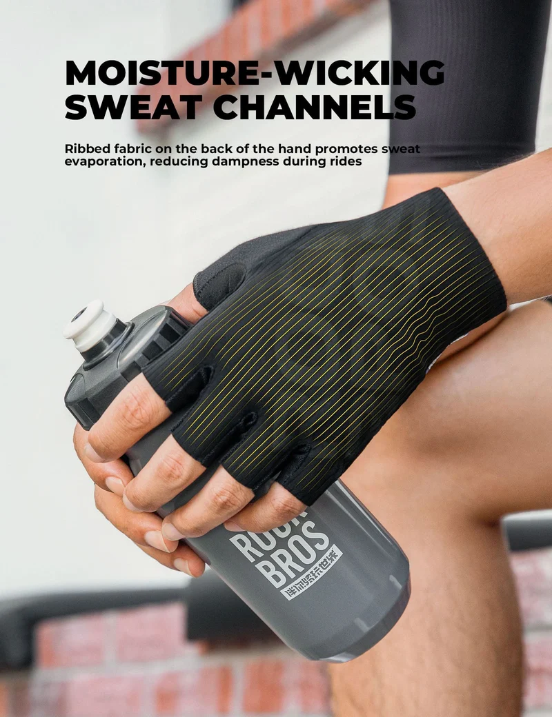 S405 3D Printed Palm Pad Cycling Gloves