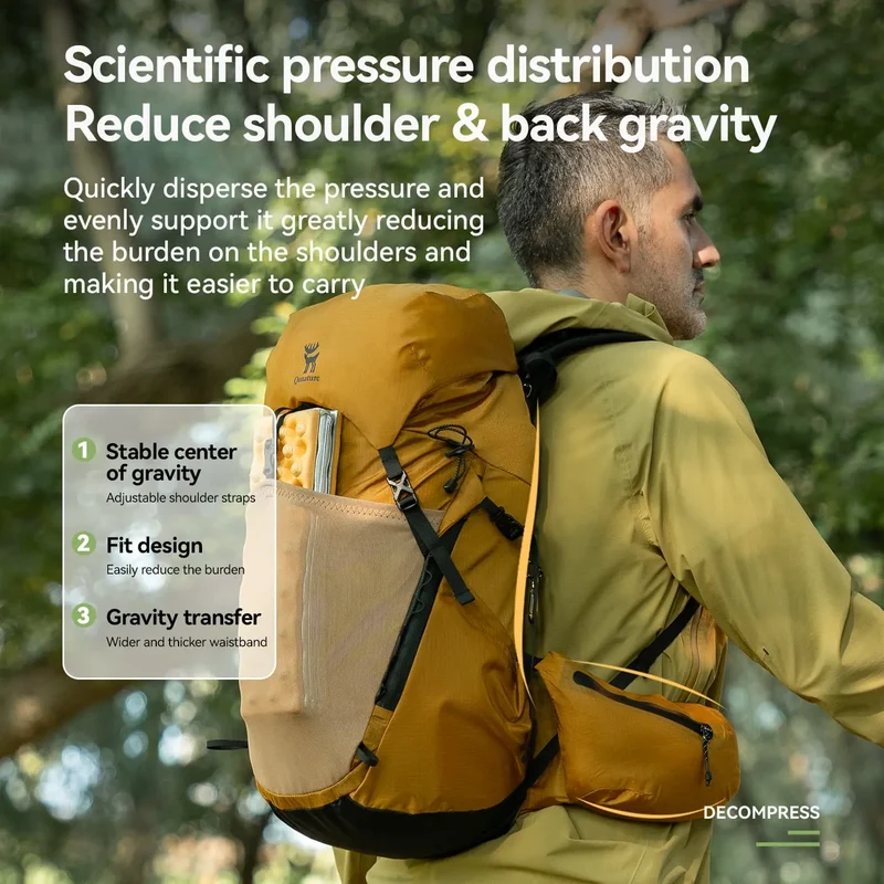 Outdoor Lightweight Hiking Backpack-25L