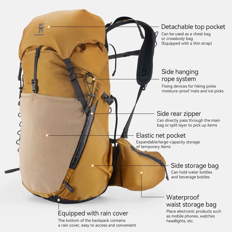 Outdoor Lightweight Hiking Backpack-25L