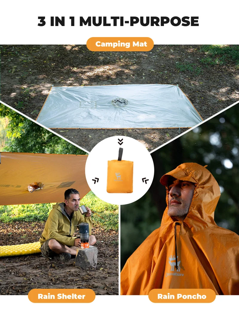 Packable Waterproof Raincoat for Outdoor