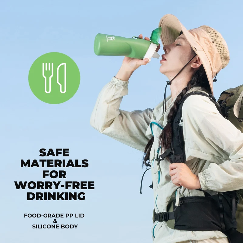 Collapsible Silicone Water Bottle