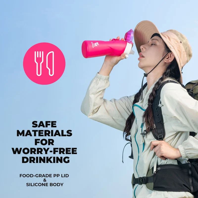 Collapsible Silicone Water Bottle