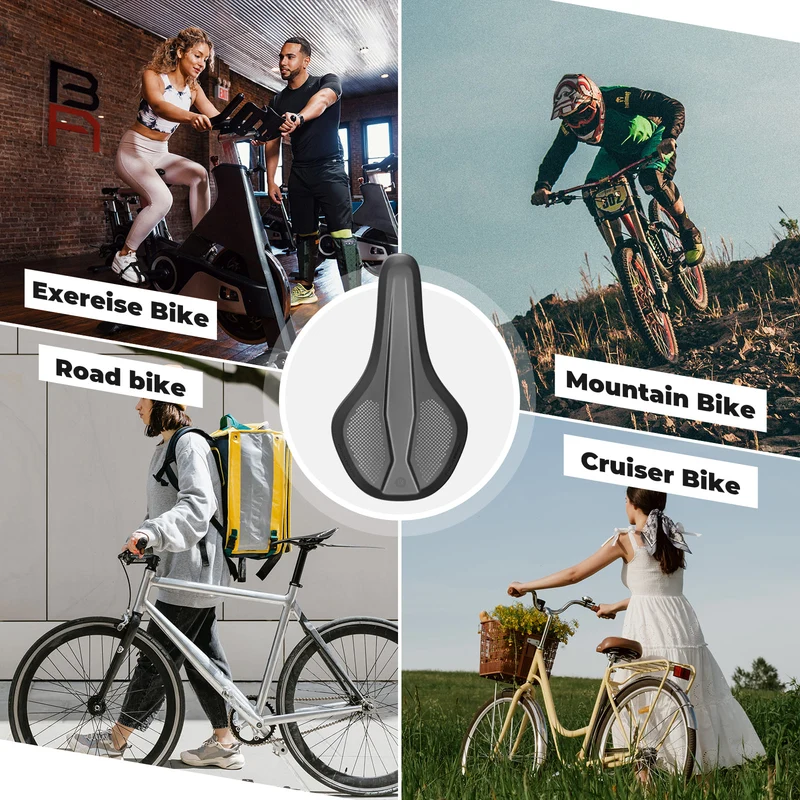 Eco-Friendly Comfortable PVC Leather Bike Saddle
