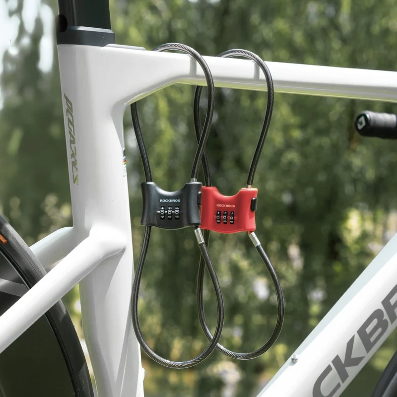 5.49 mm Steel Cable Bike Lock with Double Loop