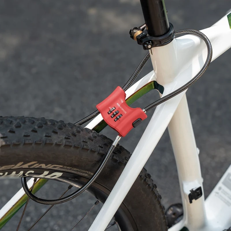 5.49 mm Steel Cable Bike Lock with Double Loop