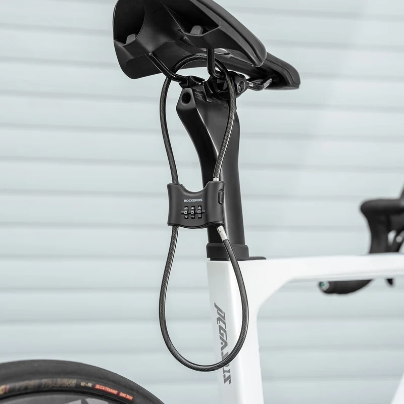 5.49 mm Steel Cable Bike Lock with Double Loop